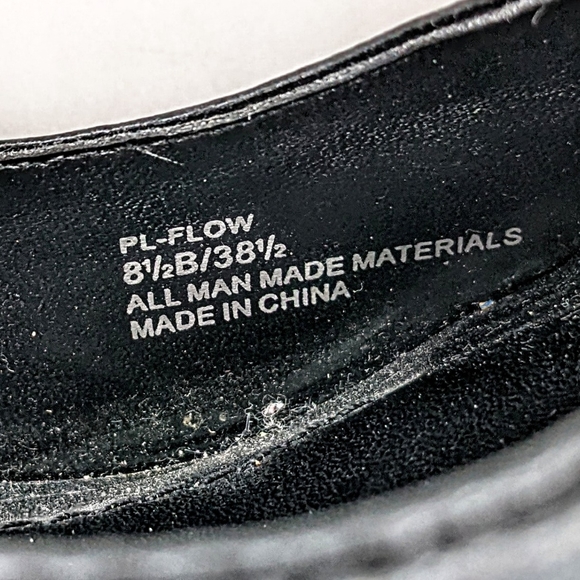 BCBGeneration Flow Black Open Toe Black Heels Pumps Women's Size 8.5 - Picture 6 of 6